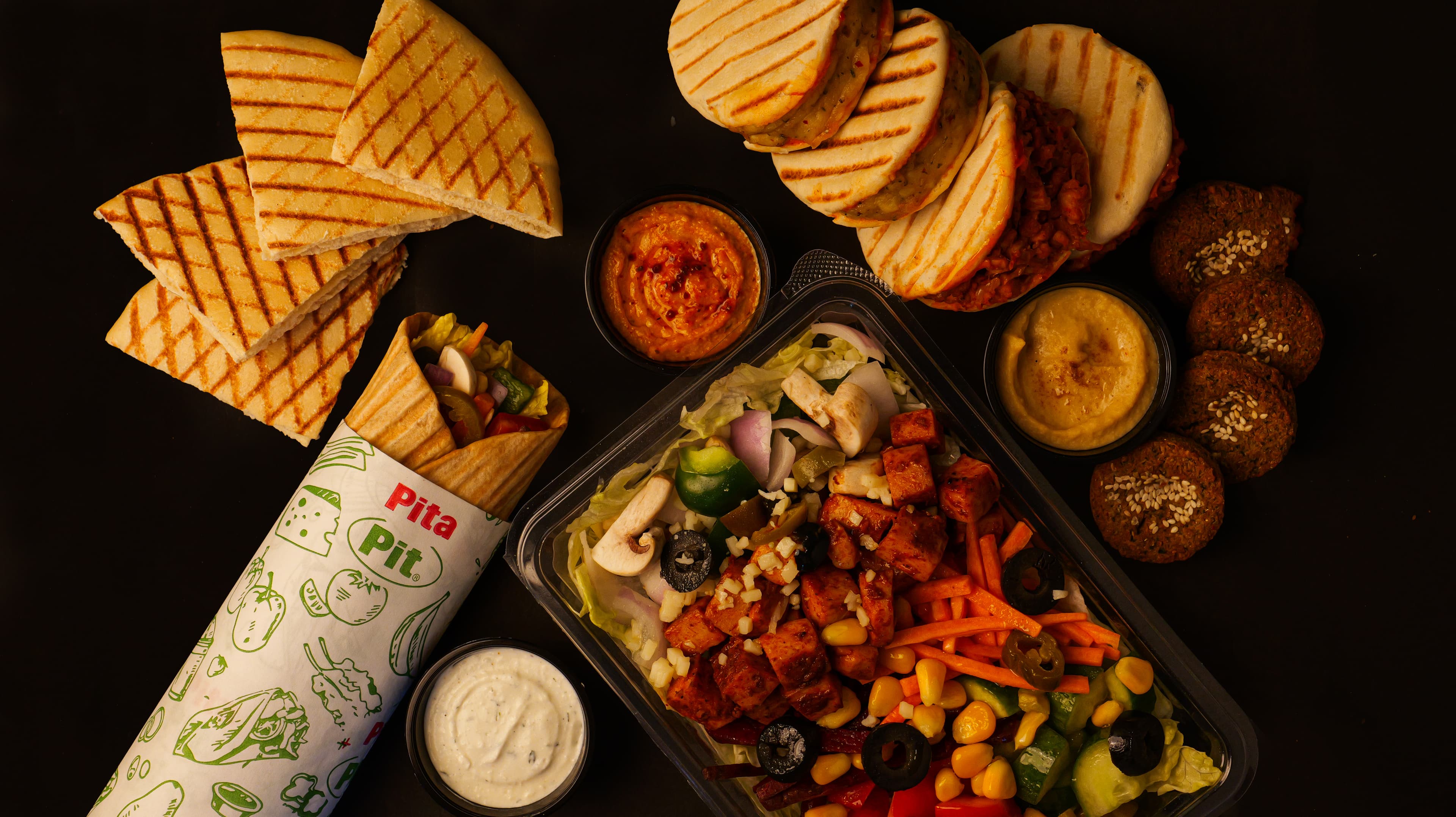 Pita Pit Food Spread